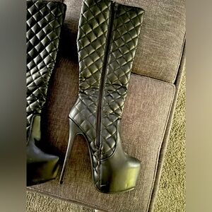 Brand Name Aidy - Size 8.5 Black Tall Boots